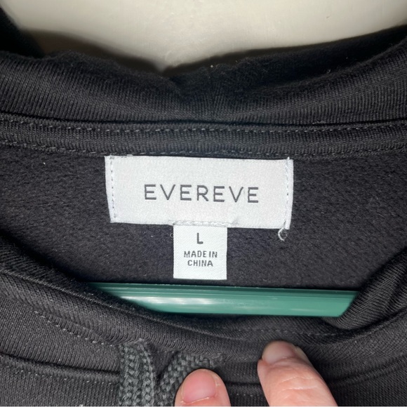 Evereve Nickie Faux Leather Hoodie, Size Large EUC - Picture 5 of 14